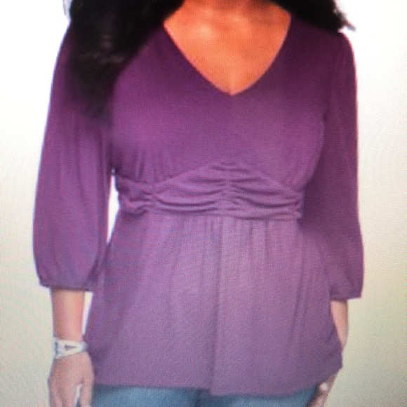 NY Collection Plus Size Three-Quarter-Sleeve - Picture 1 of 4